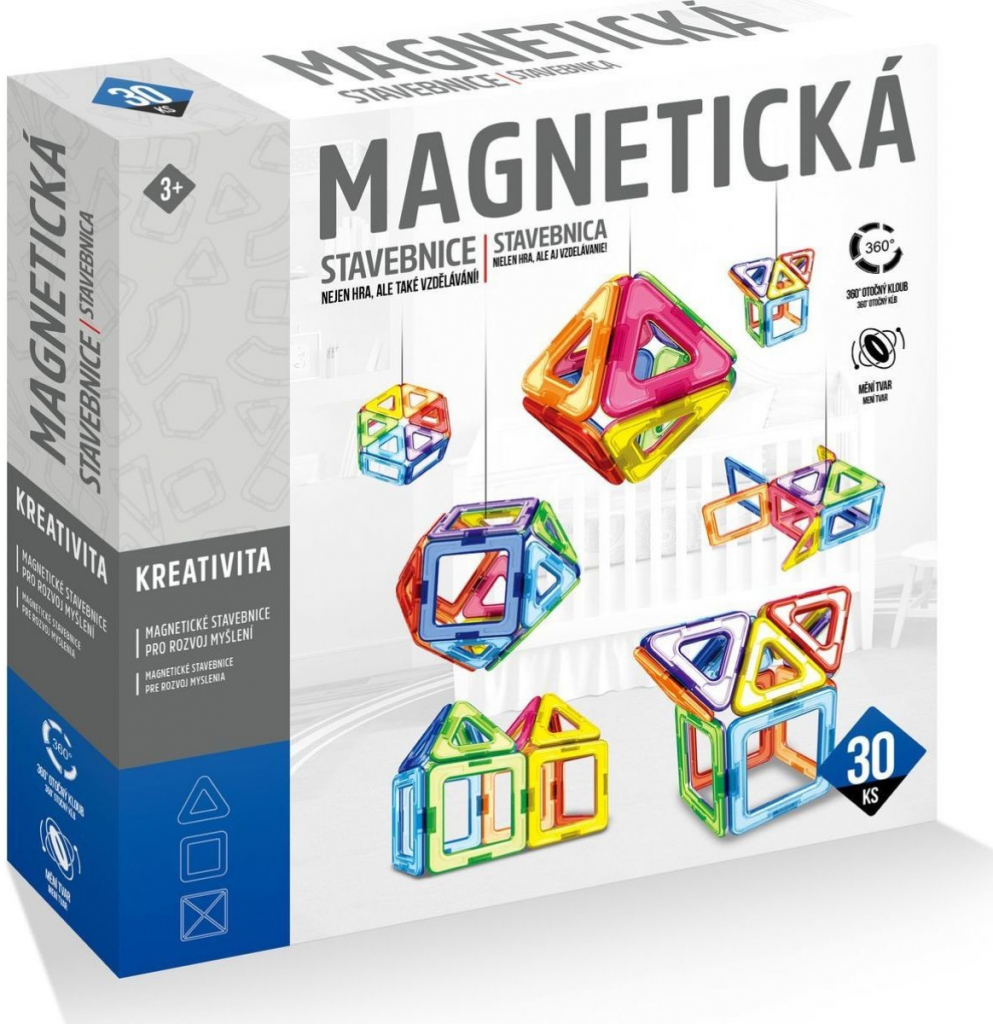 Alltoys Magnetická stavebnice 30 ks