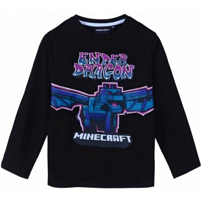 minecraft tričko Ender Dragon černá dětské – Hledejceny.cz