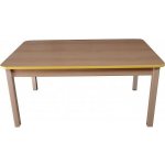 Tomaholz Stůl pro mateřské školy červená á výška 59 cm tvar cm: obdelník 120x80 – Sleviste.cz