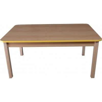 Tomaholz Stůl pro mateřské školy červená á výška 59 cm tvar cm: obdelník 120x80 – Sleviste.cz