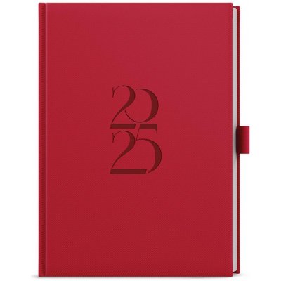 David Deny A5 Denní 2025 červená – Zboží Mobilmania