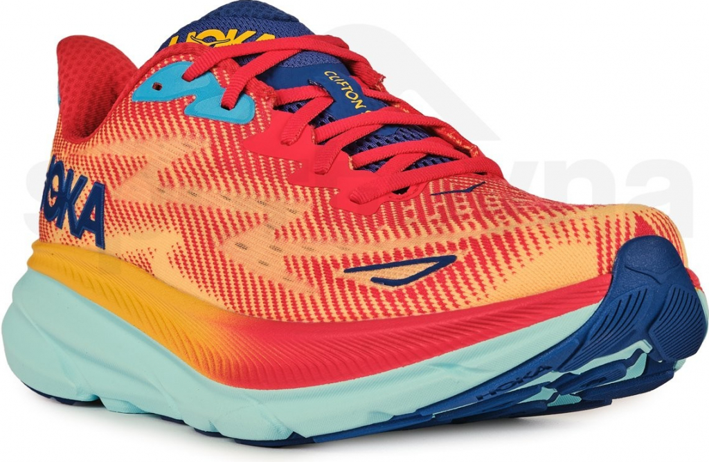 Hoka One One Clifton 9 Wide cerise cloudless