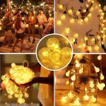 KIK KX5239 Vánoční osvětlení koule 100 LED teplá bílá 10m – Hledejceny.cz
