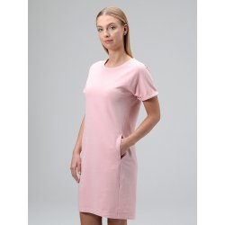 Loap Denda Dámské bavlněné šaty CLW2480 Candy Pink | Pink