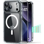 ESR Classic Hybrid MagSafe + Tvrzené sklo iPhone 17 Pro - Čirá/černá – Zboží Živě