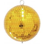 Eurolite Zrcadlová koule 20cm zlatá – Zbozi.Blesk.cz