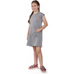 Alpine Pro Hudero dětské šaty šedá – Zboží Dáma