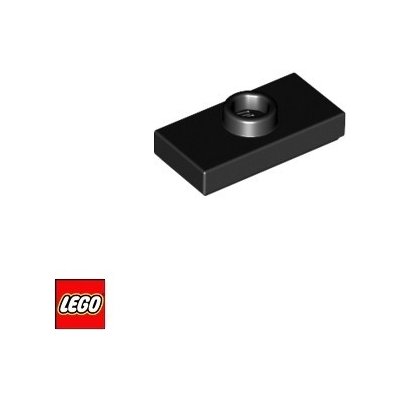 LEGO® 15573 Dlaždice 1x2 upravená Černá – Sleviste.cz
