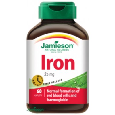 Jamieson Železo 35 mg s postupným uvolňováním 60 tablet – Hledejceny.cz