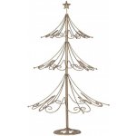 Clayre & Eef Zlatá antik kovová dekorace stromek Christmas Tree - Ø 46*75 cm – Hledejceny.cz