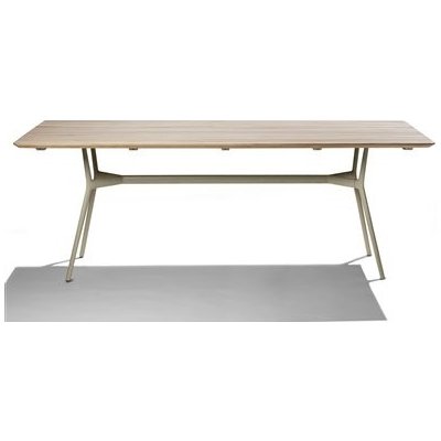 Tribu Jídelní stůl Branch, obdélníkový 300x110x75 cm, rám hliník white, deska teak – Hledejceny.cz