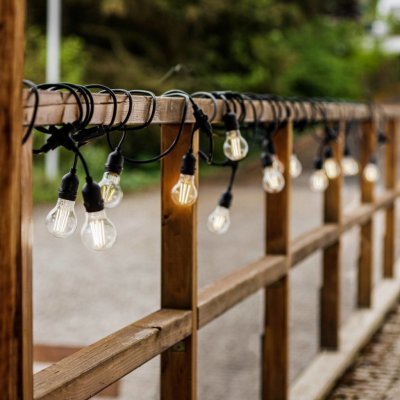 Verk 12300 LED Venkovní řetěz girlanda 15 žárovek IP44 15 m – Hledejceny.cz