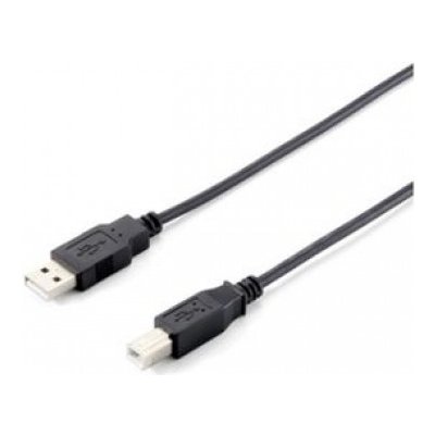 Equip 128860 USB 2.0 kabel AM- BM 1.8m, černý – Zbozi.Blesk.cz