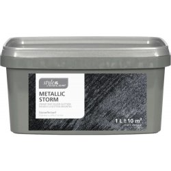 StyleColor Metallic Storm 1 l černý se stříbrnými třpytkami