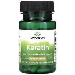 Swanson Keratin 50 mg 60 kapsle