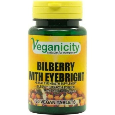 Veganicity Bilberry with Eyebright Borůvka a Světlík 30 tablet – Hledejceny.cz