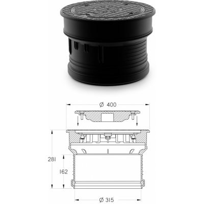 Midas Poklop DN 315 – Zbozi.Blesk.cz