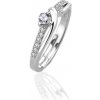 Prsteny Majya Stříbrný nastavitelný prsten se zirkony LUCIA 10359
