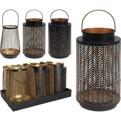 Lucerna kovová 24 cm (3 varianty) – Zboží Dáma