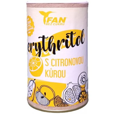 FAN sladidla Erythritol s citronovou kůrou 150 g – Sleviste.cz