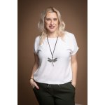 Tričko do gumy Violeta bílá – Hledejceny.cz