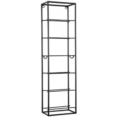 Present time Černý kovový stojan na víno Sitler 66 x 11,5 cm – Zboží Dáma