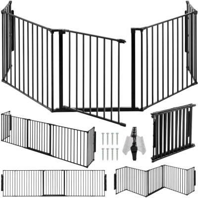 tectake 403569 zábrana ke krbu agni černá – Zbozi.Blesk.cz