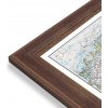 Nástěnné mapy National Geographic Itálie - nástěnná mapa Classic 60 x 85 cm Varianta: mapa v dřevěném rámu, Provedení: Volta ořech