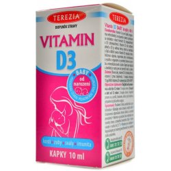 Terezia Vitamin D3 Baby od 1.měsíce 400 IU 10 ml