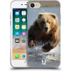 Pouzdro a kryt na mobilní telefon Apple Pouzdro HEAD CASE Apple iPhone 8 DIVOČINA – GRIZZLY