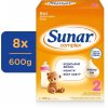 Umělá mléka Sunar 2 complex 8 x 600 g