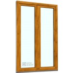 Kömmerling balkonové dveře 70 AD O+OS klapačka levé winchester/bílá 120 x 220 cm jednostranná klika + madýlko + PVC rám – Hledejceny.cz