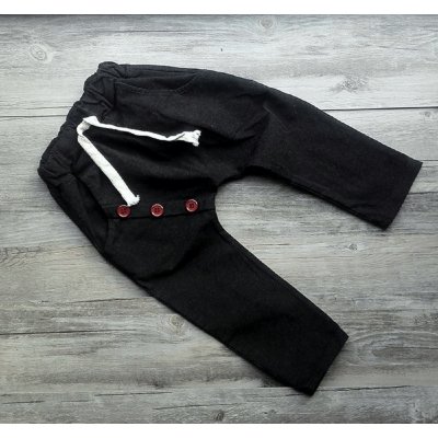 Fashion 4happy dětské kalhoty 7700831 2 černá – Zboží Mobilmania