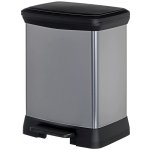 Curver odpadkový koš Deco bin stříbrný 18 l 10 l – Hledejceny.cz