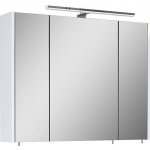 Riva Vulcano Zrcadlová skříňka s LED osvětlením, 61 × 80 × 14 cm, bílá 904575 – Zboží Dáma