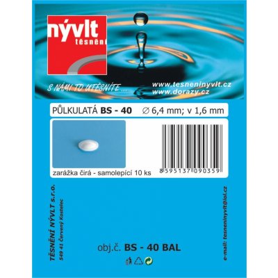 doraz samolep.půlkul.pr. 6,4x1,6mm transparentní BS-40 (10ks) – Zboží Mobilmania