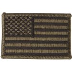 Textilní nášivka Mil-Tec vlajka USA 7,5x5 cm - olivová – Zboží Dáma
