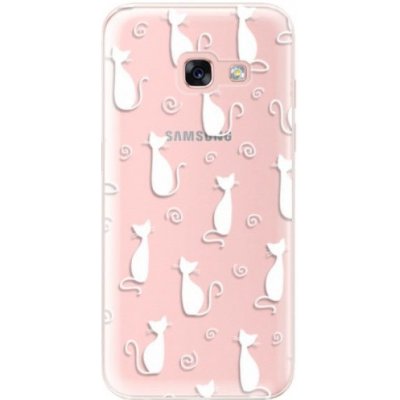 iSaprio Cat pattern 05 - white Samsung Galaxy A3 (2017)