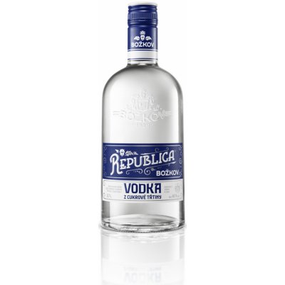 Božkov Republica Vodka z Cukrové Třtiny 40% 0,7 l (holá láhev) – Zboží Dáma