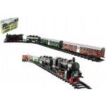 Teddies Vlak 3 vagóny s kolejemi 24ks plast na baterie se světlem se zvukem v krabici 59x39x6cm – Sleviste.cz