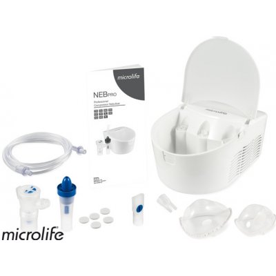 Microlife NEB PRO Profesional 2v1 kompresorový inhalátor s nosní sprchou – Hledejceny.cz