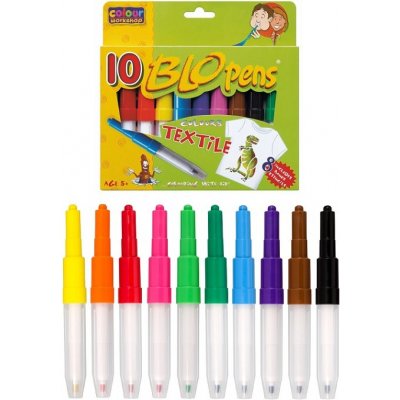 Anděl Přerov Foukací fixy na textil BLO pens 10 ks