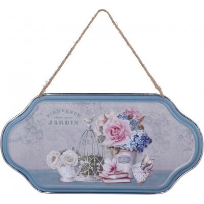 Cedule plechová 310x160mm, na zavěšení, Jardin – Sleviste.cz