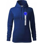 Hvězda života doktorka mikina dámská Cape s kapucí Královská modrá – Hledejceny.cz