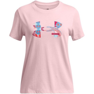 UNDER ARMOUR UA Big Logo UA Fill SS, růžová – Sleviste.cz