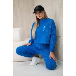 Kesi zateplená souprava s barevným potiskem modrá tmavě – Zboží Dáma