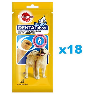 PEDIGREE DentaTubos Junior 18 x krmivo pro štěňata s kuřecí příchutí 72 g – Zboží Mobilmania