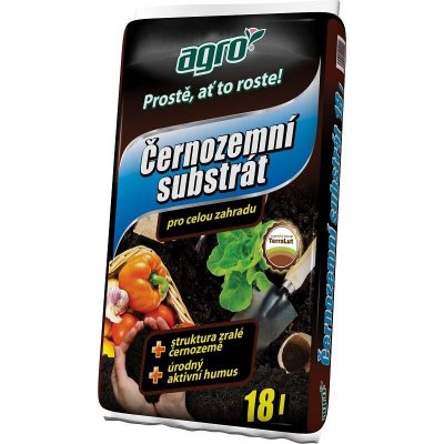 Agro CS Černozemní substrát pro balkonovky a letničky 18 l – Sleviste.cz