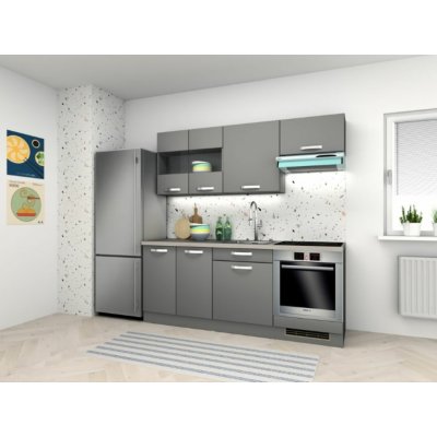 Decodom Kuchyň Merida 200 cm šedá onyx 5 ks – Hledejceny.cz