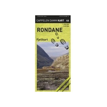 Rondane CK46 turistická mapa 1:100 1:50 tis.